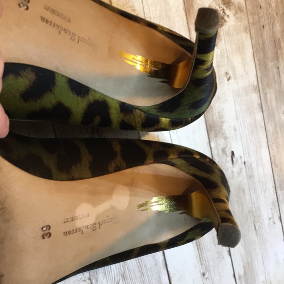 Rupert Sanderson shoes leopard print heels size 39 - Picture 14 of 16